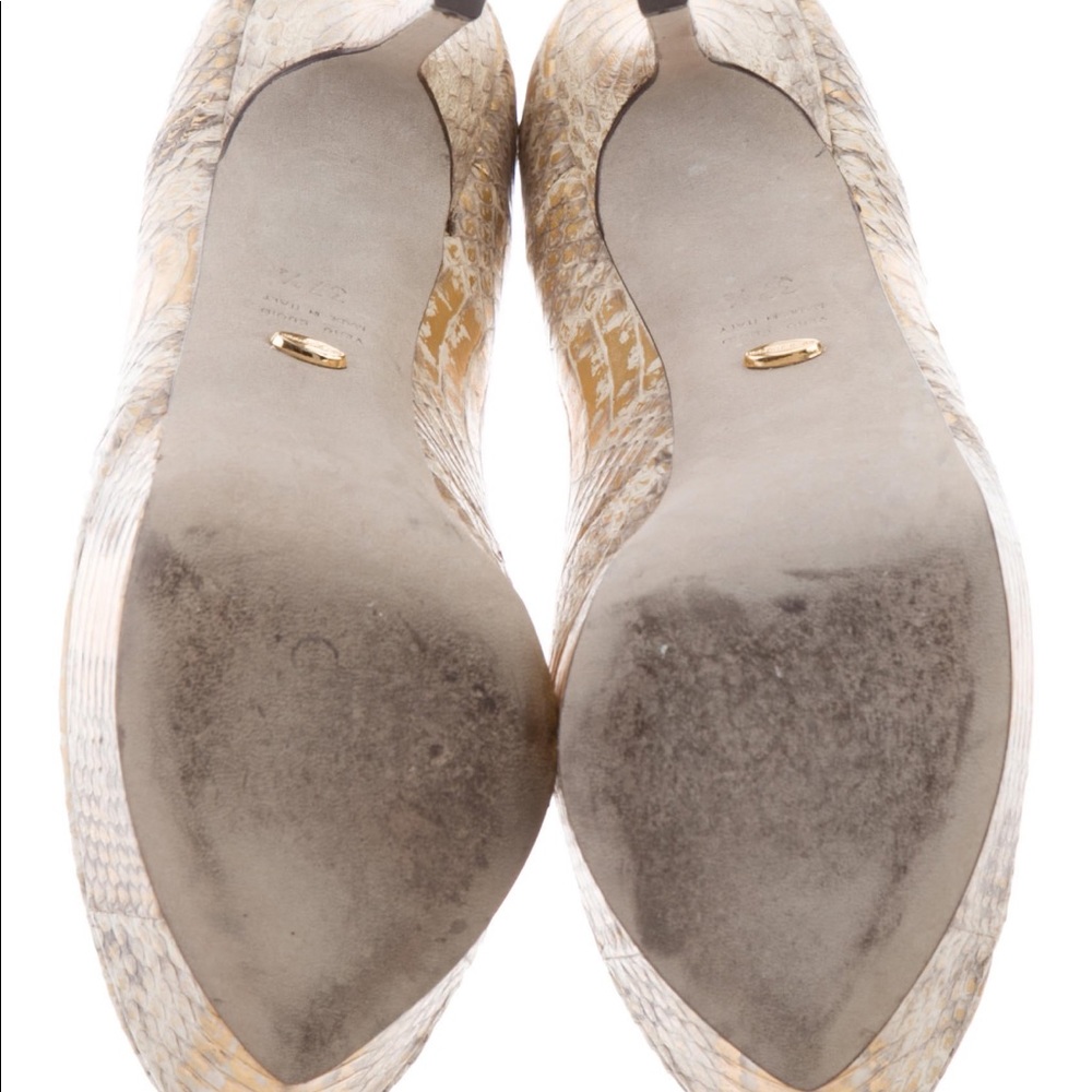 Sergio Rossi Python Platform High Heels Pumps. - image 6